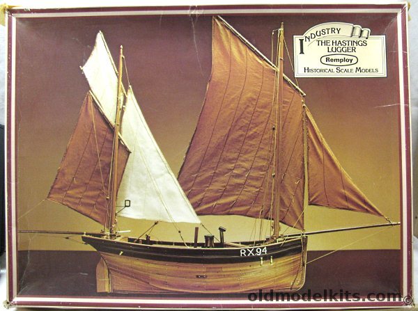 Remploy 1/24 The 1870s Hastings Fishing Lugger 'Industry' - 30 Inch LOA Wooden Ship Model plastic model kit